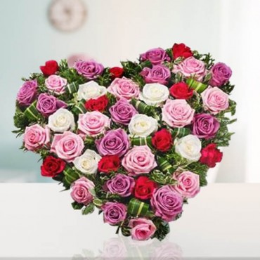 Red Hot Heart Bouquet 